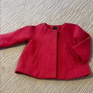 GAP Bright Red Toddler Baby Cape style Jacket 18-24 Months